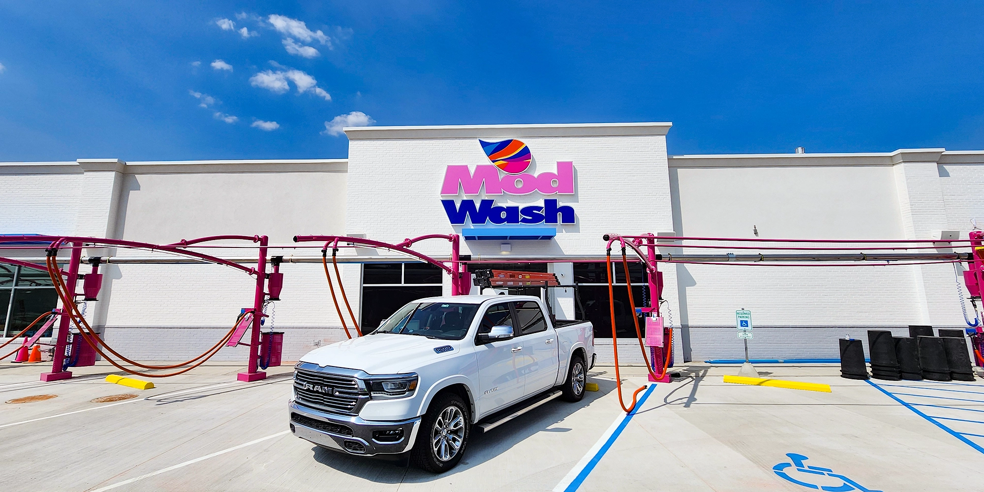 ModWash Sign True Aerial Signs Toledo Ohio